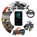 Bomba de ar inteligente sem fio encher pneu de moto, bike, carro e colchão de ar